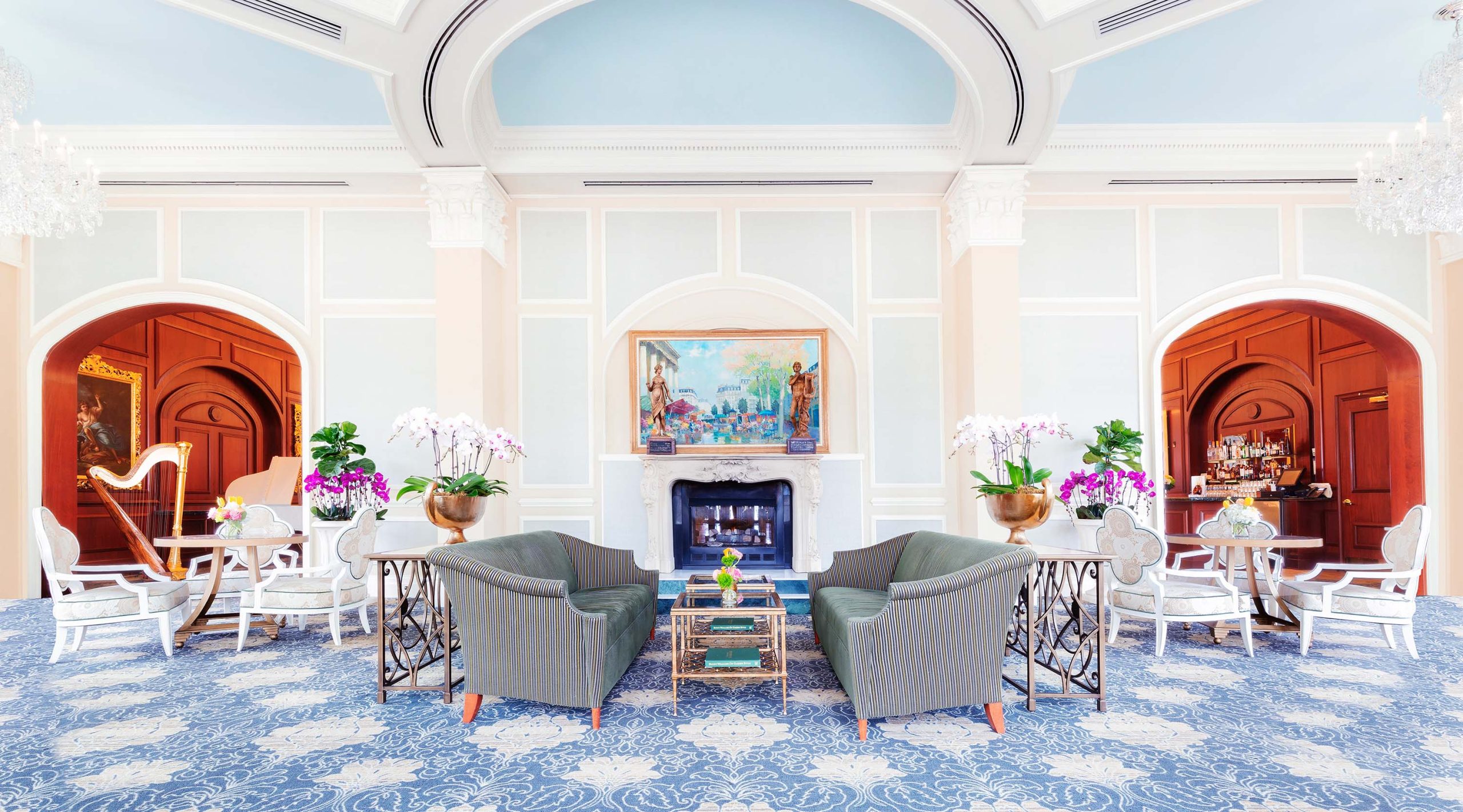 Lounge setting for luxury tea