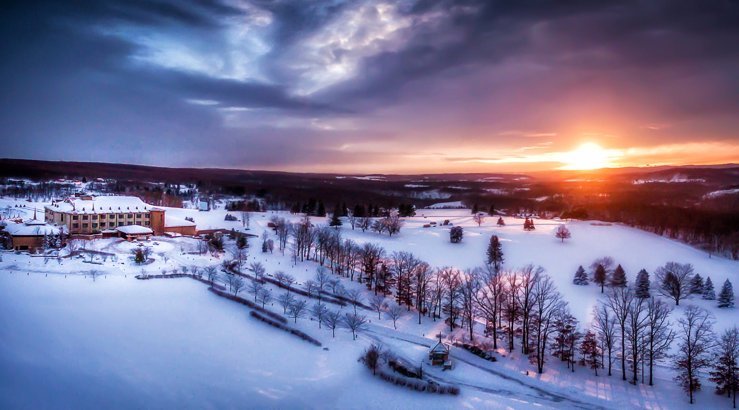 Falling Rock at Nemacolin - Winter Scenery
